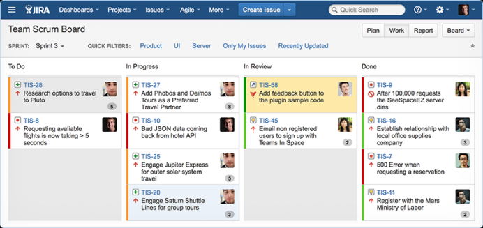 Jira Atlassian for Agile Tools screenshots