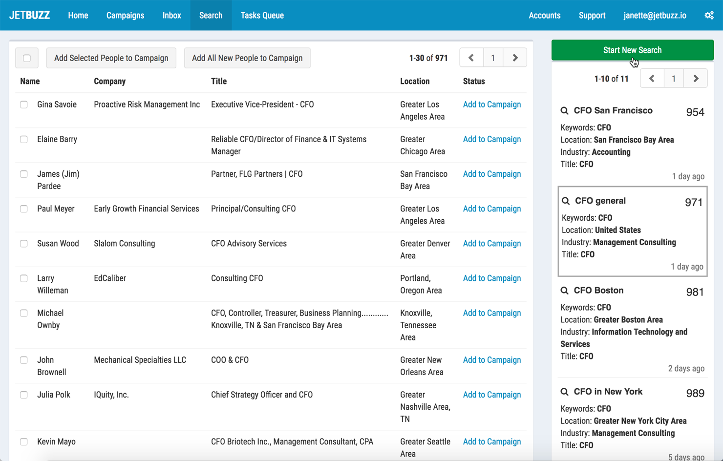 JETBUZZ - Prospecting on LinkedIn made simple